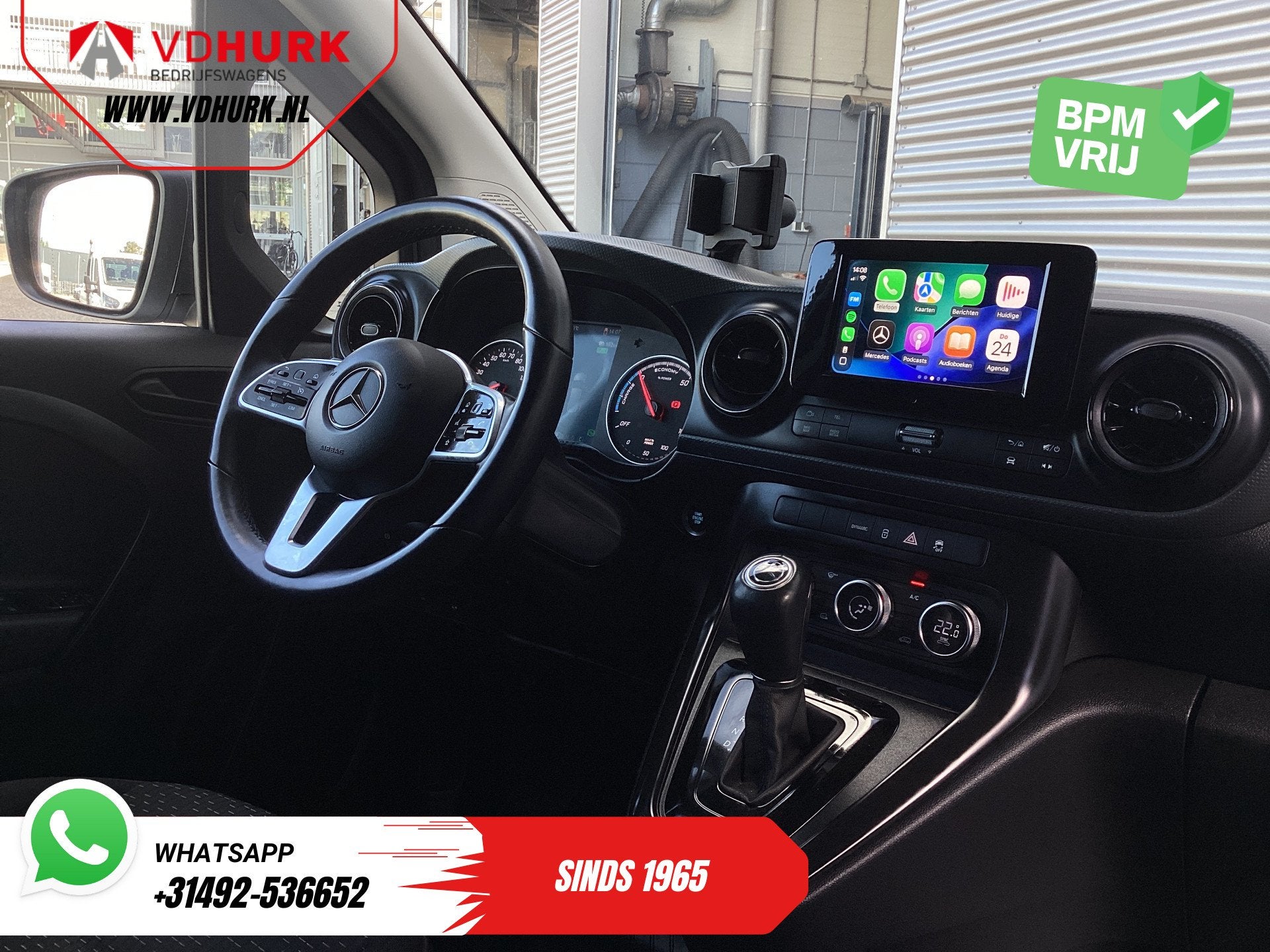Mercedes-Benz eCitan 112 Pro L2 51 kWh 280 km WLTP LED/ Snel, Auto's, Stof, Gebruikt, 38 min, 1795 kg