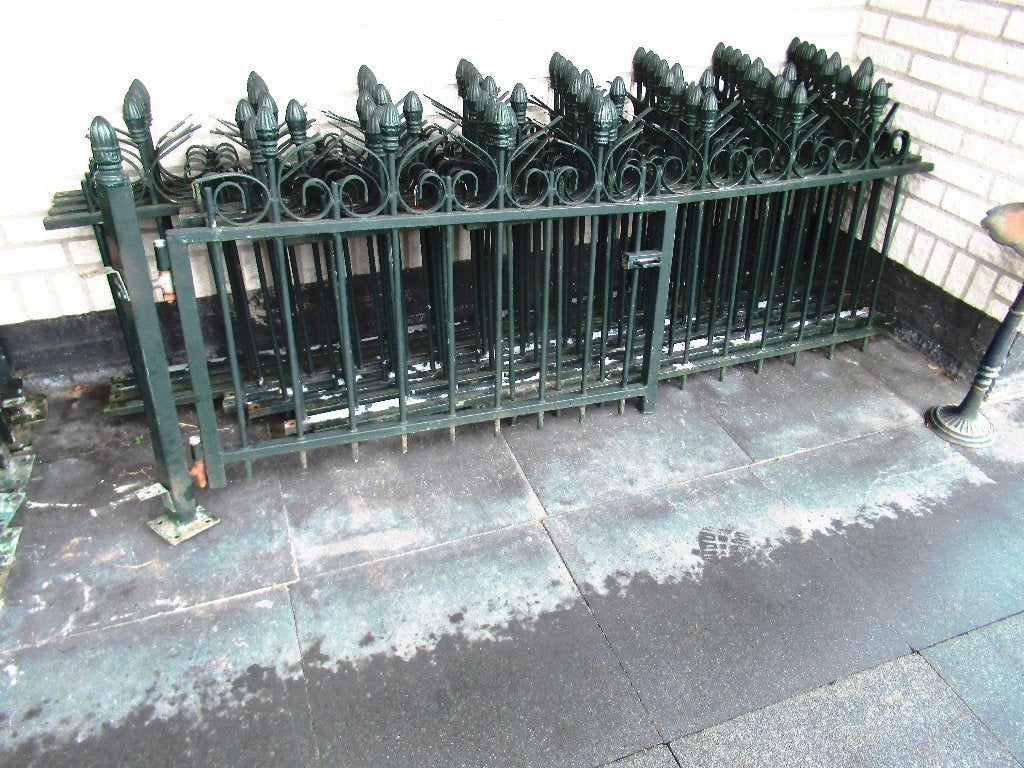 sierhekwerk 20 m sier/inrijpoort 5 m, Tuin en Terras, Ophalen, Met poort, Gebruikt, Tuinhek