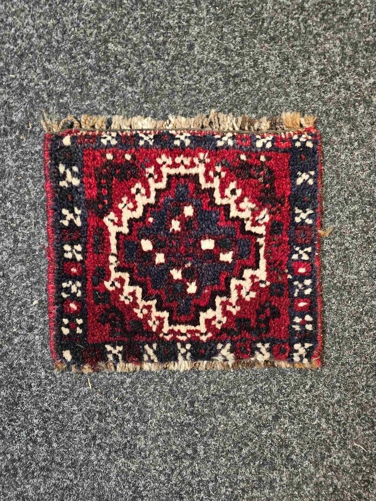 Klein oosters tapijt 31/27 cm, Minder dan 50 cm, Gebruikt, Blauw, Etten-Leur