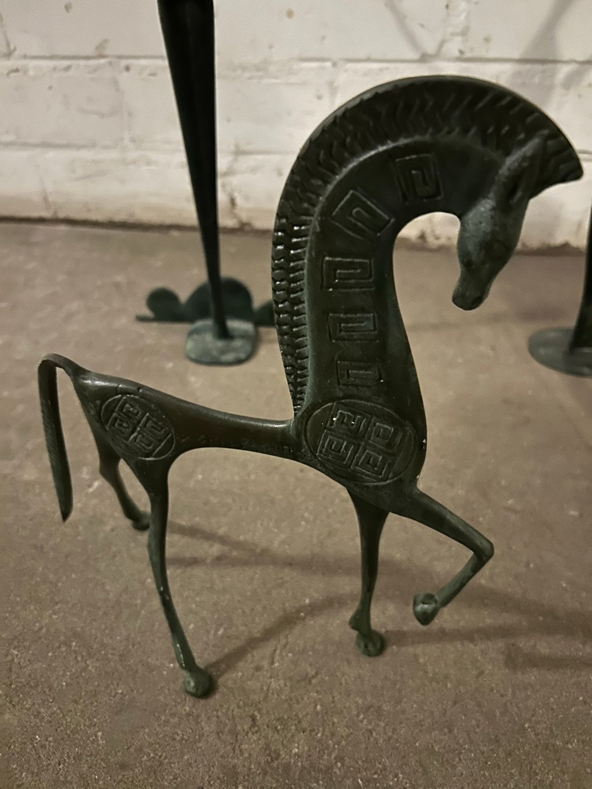 Bronzen beelden set - Griekse mythologie, Ophalen, Brons, 20 - 50 cm, Scène