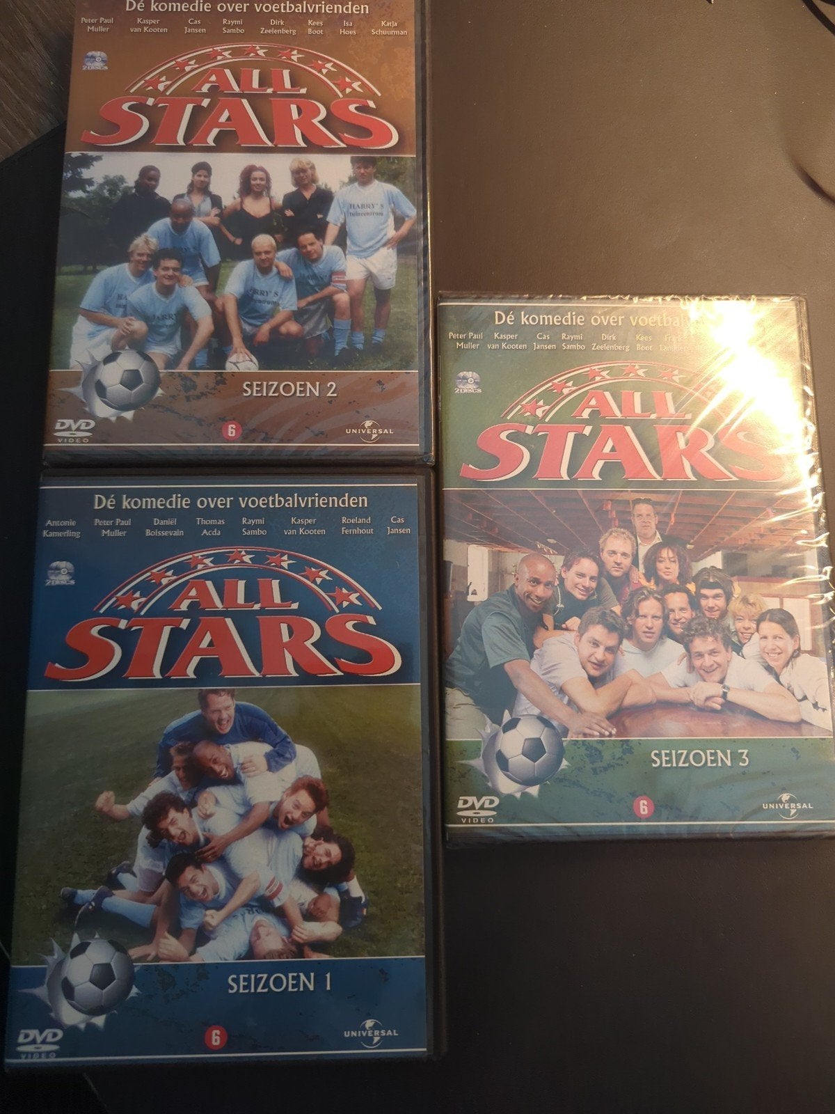 All Stars DVD Box Seizoen 1, 2 en 3 - Voetbalkomedie, Gebruikt, Komedie, Vanaf 6 jaar, Inclusief doosje