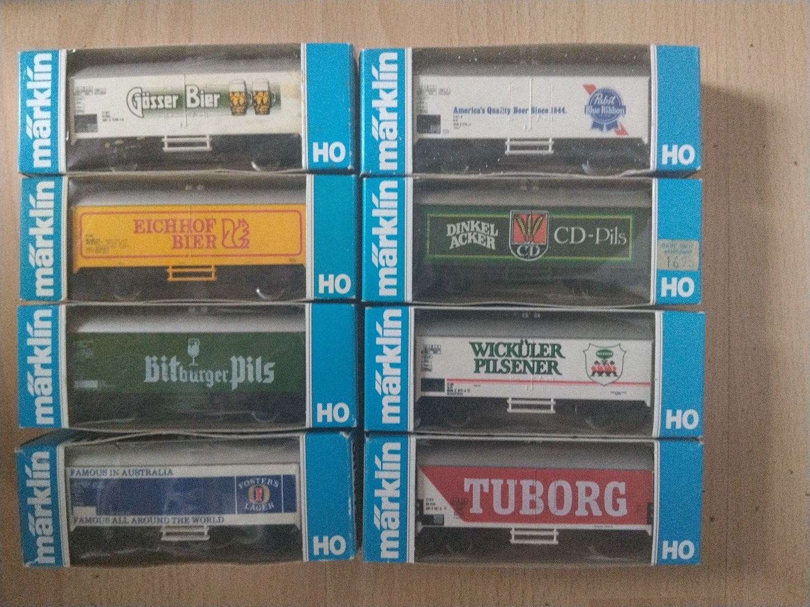 Märklin bierwagons Nieuw., Wisselstroom, Ophalen of Verzenden, Märklin, Nieuw