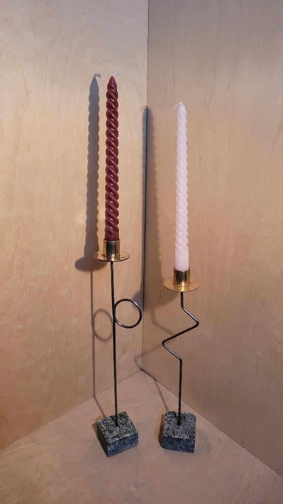 Vintage IKEA Kräsen kandelaars - set van 2, Ophalen of Verzenden