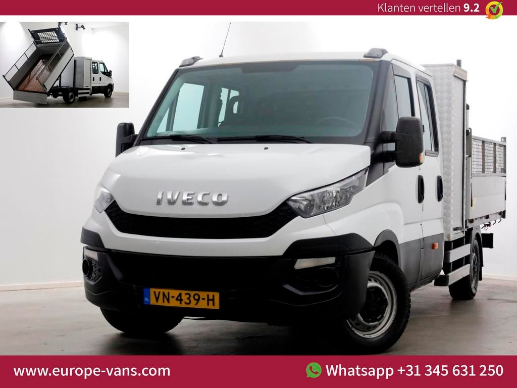 Iveco Daily 35S15 3.0 150pk Euro6 D.C. Kipper met hoge boord, Auto's, Bestelauto's, 145 pk, Achterwielaandrijving, Gebruikt, Euro 6