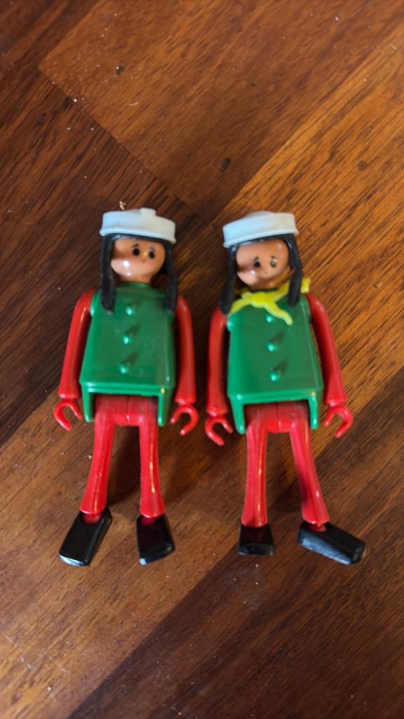 Vintage Playmobil Indianen Poppetjes (1970), Ophalen of Verzenden, Gebruikt, Los playmobil
