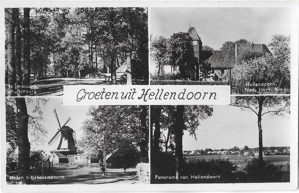 AK Hellendoorn - Groeten uit......, Verzamelen, Verzenden, 1940 tot 1960, Gelopen, Overijssel