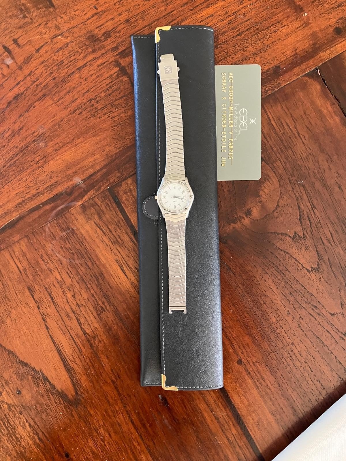 Ebel horloge met stalen bandje, Staal, Gebruikt, Staal, Polshorloge