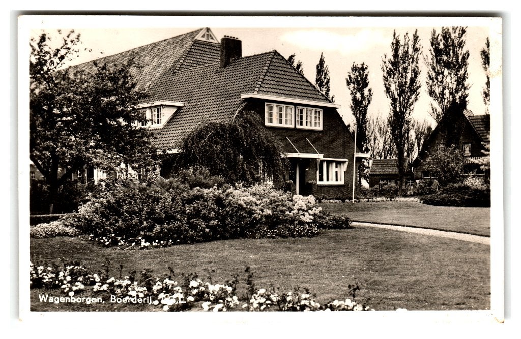 Wagenborgen, Boerderij, Verzamelen, Ophalen of Verzenden, 1940 tot 1960, Gelopen, Groningen
