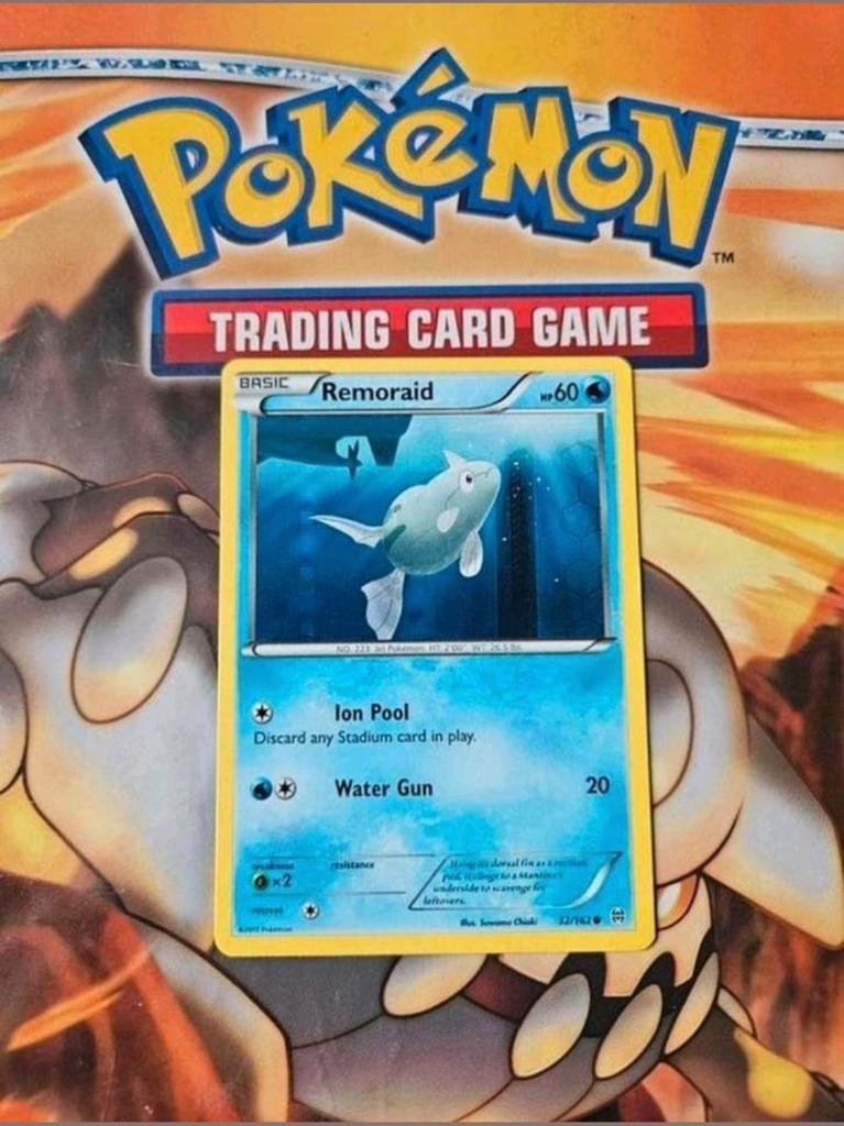Remoraid 32/162 XY Breakthrough pokemon kaart, Ophalen of Verzenden, Gebruikt, Losse kaart