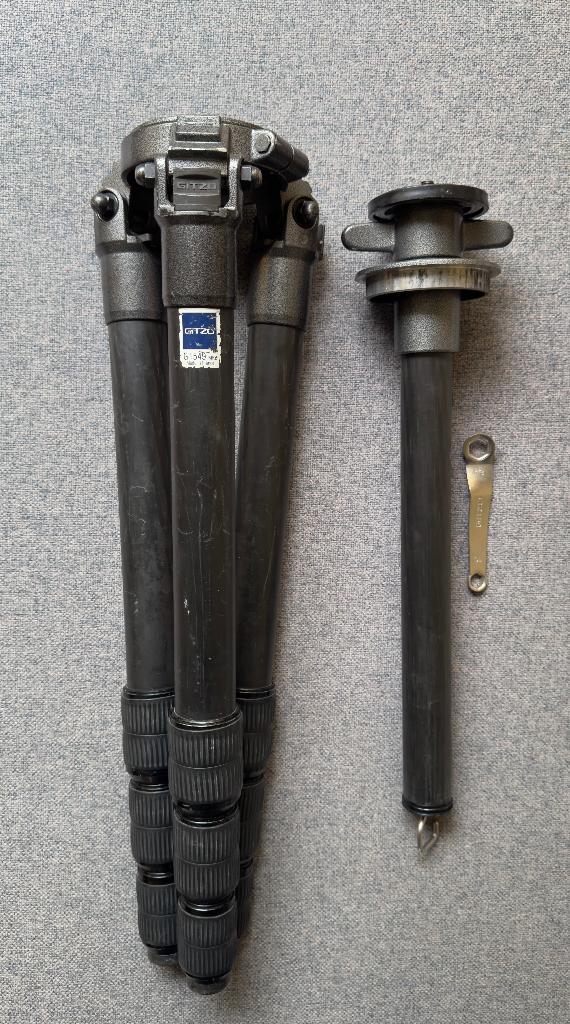 Gitzo G1549 MK2 Tele Studex Carbon Tripod/Rapid Column, Ophalen of Verzenden, Gebruikt, 175 cm of meer, Driepoot