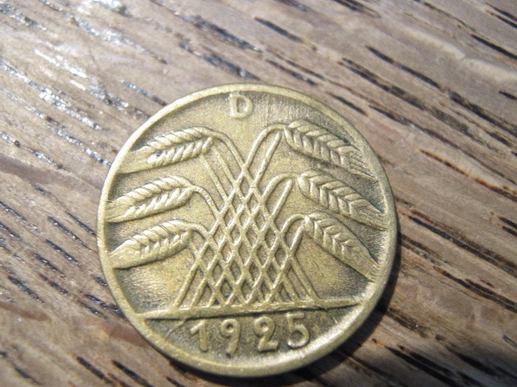 Weimar-Duitsland 5 Reichspfennig 1925, Munchen #26, Ophalen of Verzenden, Duitsland, Losse munt