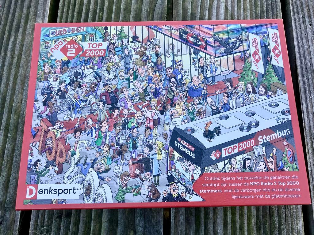 NPO Radio 2 Top 2000 Legpuzzel - Denksport, Ophalen of Verzenden, 500 t/m 1500 stukjes, Zo goed als nieuw, Legpuzzel