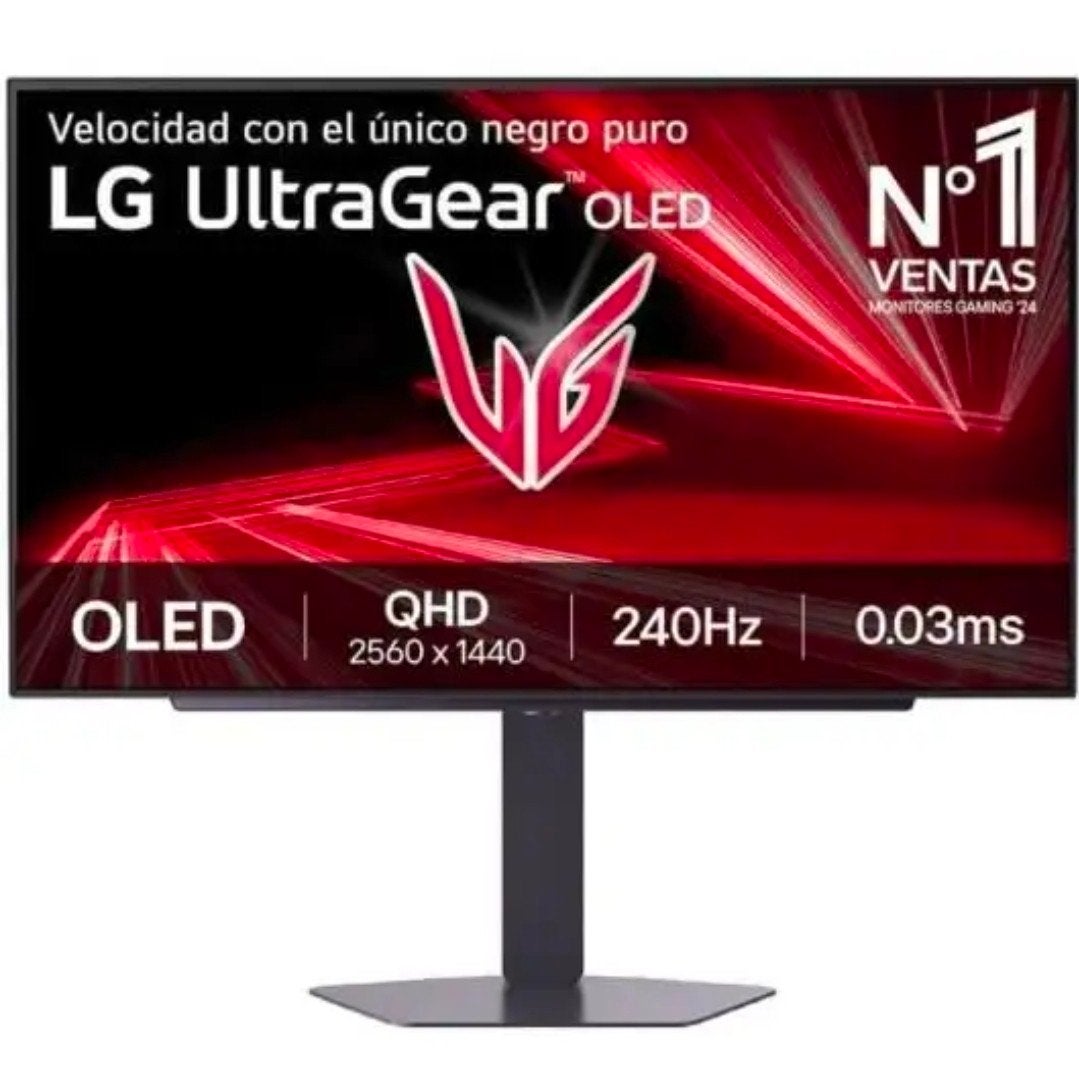 LG UltraGear 27GX704A-B 27" OLED Gaming Monitor 240Hz, Nieuw, Minder dan 1 ms, Quad HD (2K), 201 Hz of meer