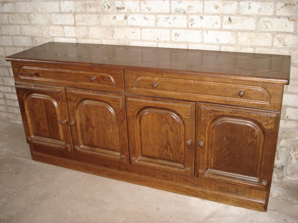 dressoir Eiken  182 x 86 x 50  diep, Ophalen, 150 tot 200 cm, Eikenhout, Met lade(s)