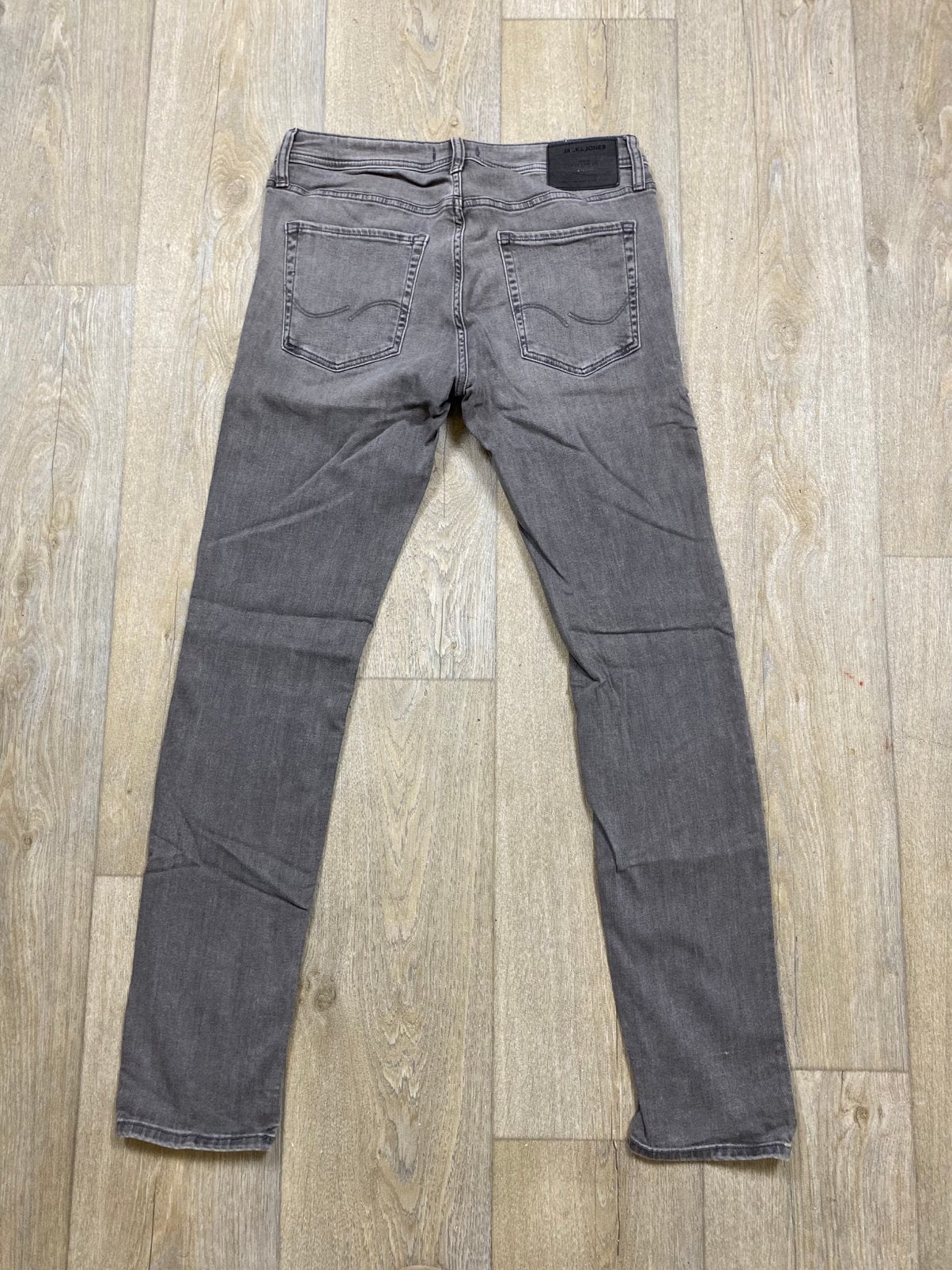 Jeans – Jack & Jones – grijs – Liam Skinny – maat W33 L32, Verzenden, Zo goed als nieuw, W33 - W34 (confectie 48/50), Grijs