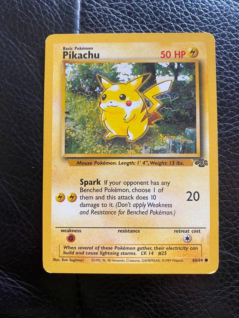 Pikachu 60/64, Ophalen of Verzenden, Gebruikt, Losse kaart