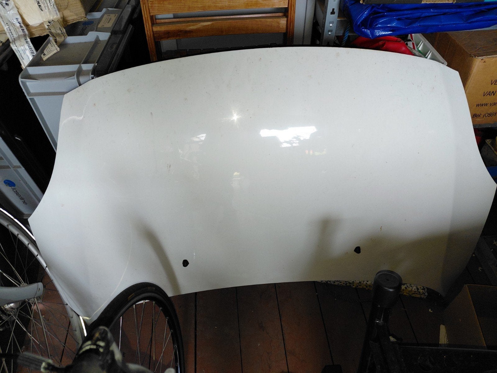 Motorkap Suzuki Swift 2005-2010 Wit (geen parelmoer), Ophalen, Gebruikt, Voor, Motorkap