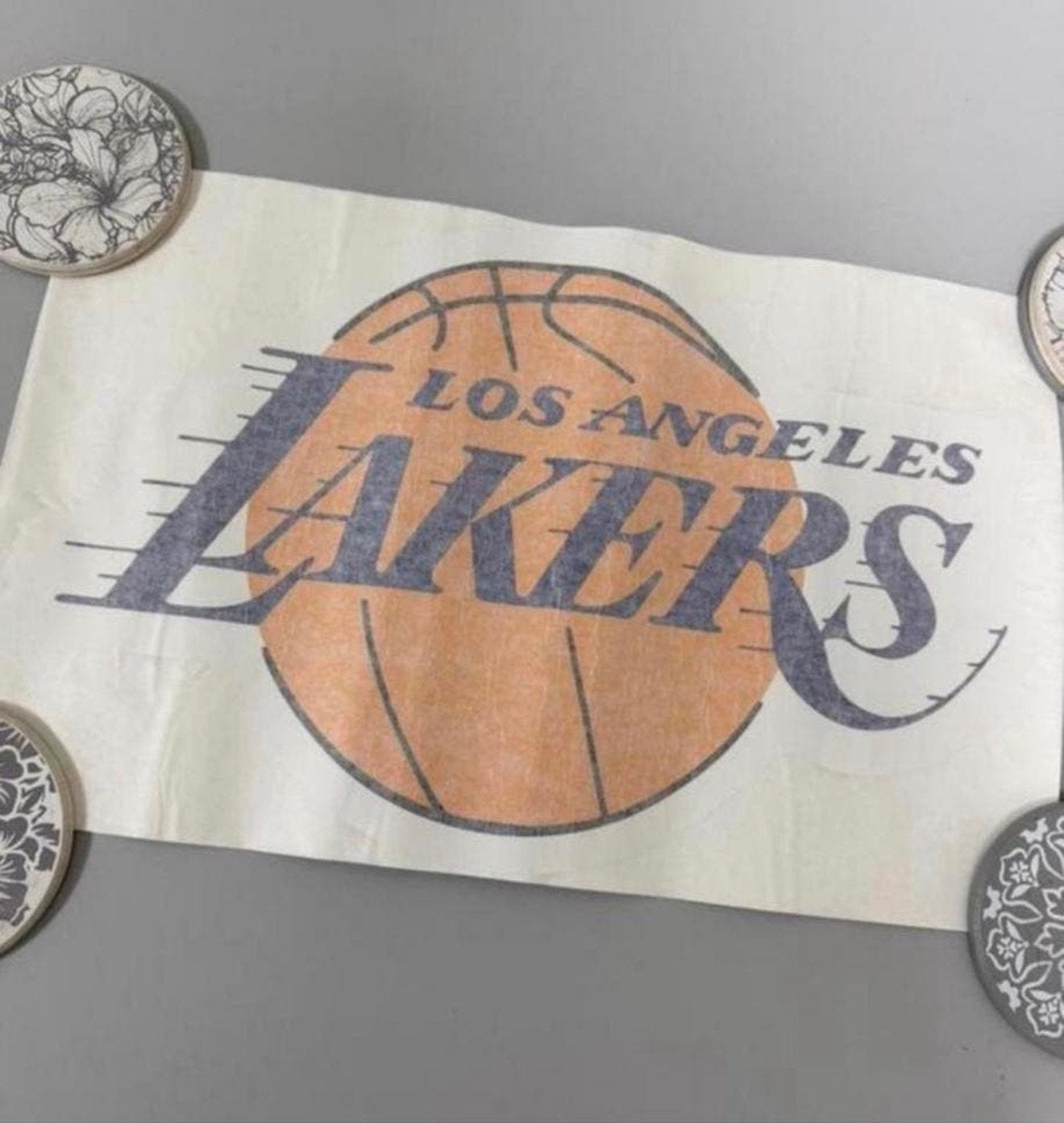 LOS ANGELES LAKERS NBA muur auto bus sticker 45cm Basketbal, Ophalen of Verzenden, Nieuw, Sport