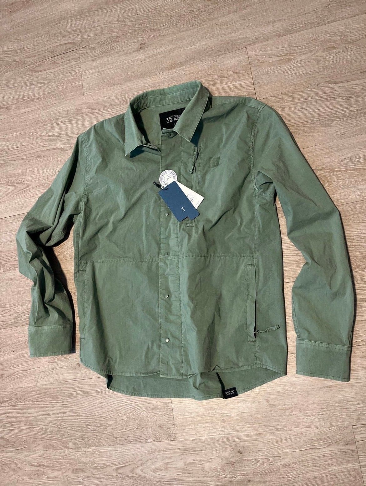 Nieuwe Butcher of Blue Overshirt Jade Groen Maat M/L, Kleding | Heren, Ophalen of Verzenden, Nieuw, Groen