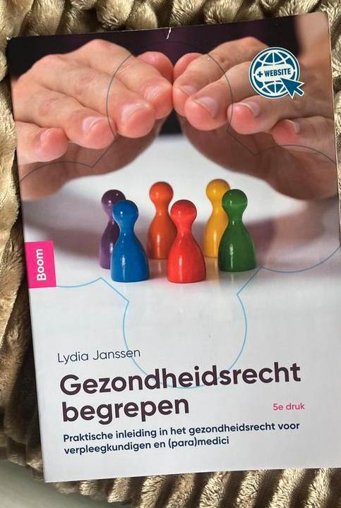 Gezondheidsrecht begrepen - Lydia Janssen (5e druk), Ophalen of Verzenden, Gamma, Zo goed als nieuw, HBO