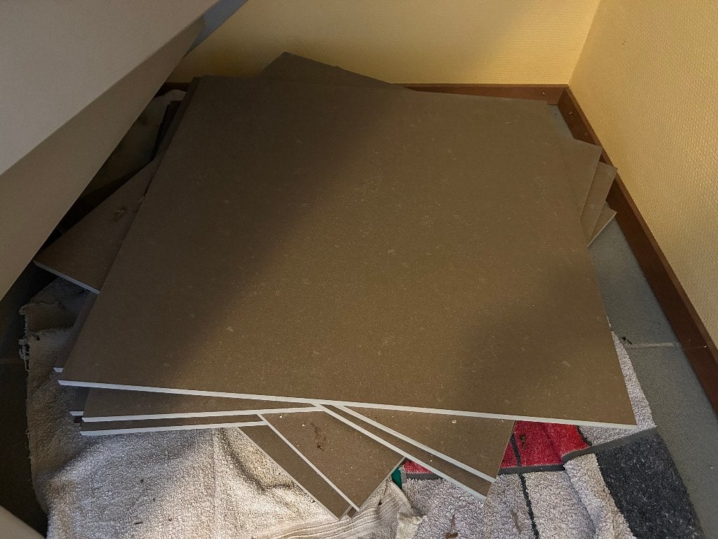 Vloertegels mokka kleur nieuw ruim 6 m2, Ophalen, 60 cm of meer, Nieuw, 5 tot 10 m²