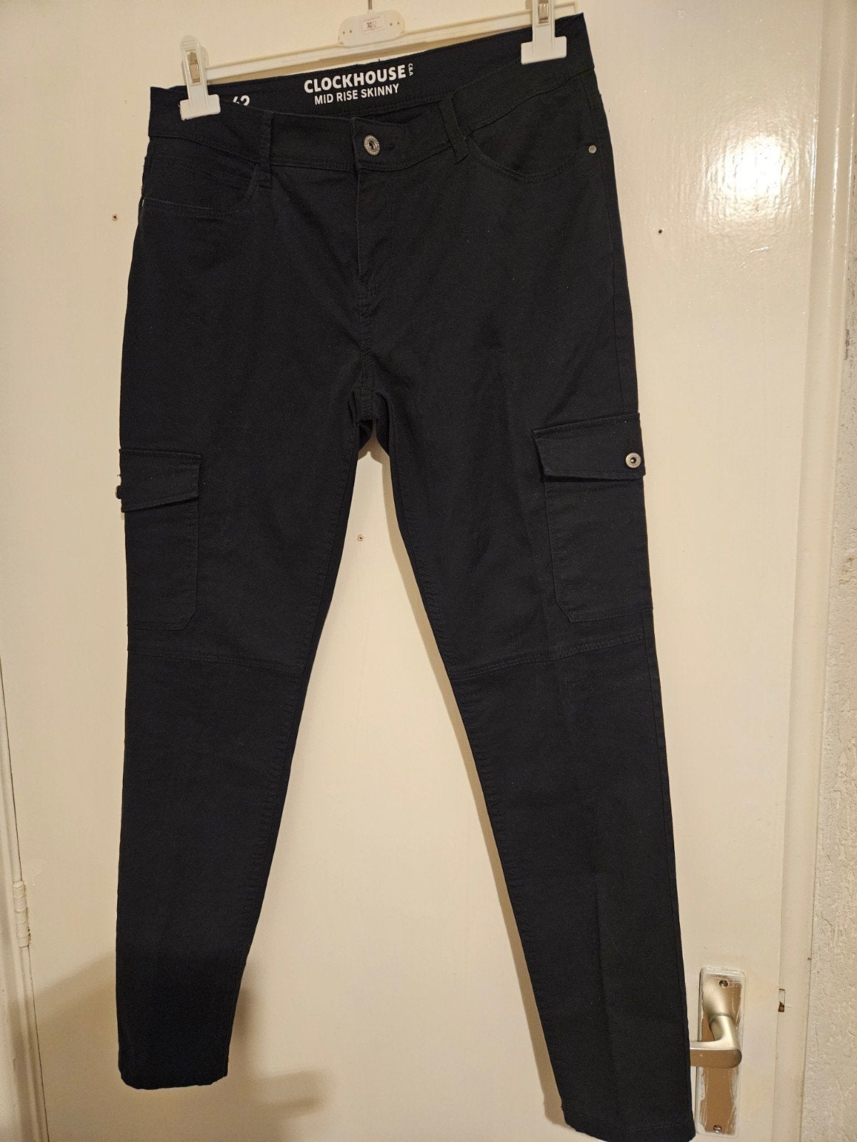 mid rise skinny cargo jeans, Kleding | Dames, Ophalen of Verzenden, Zwart, Lang