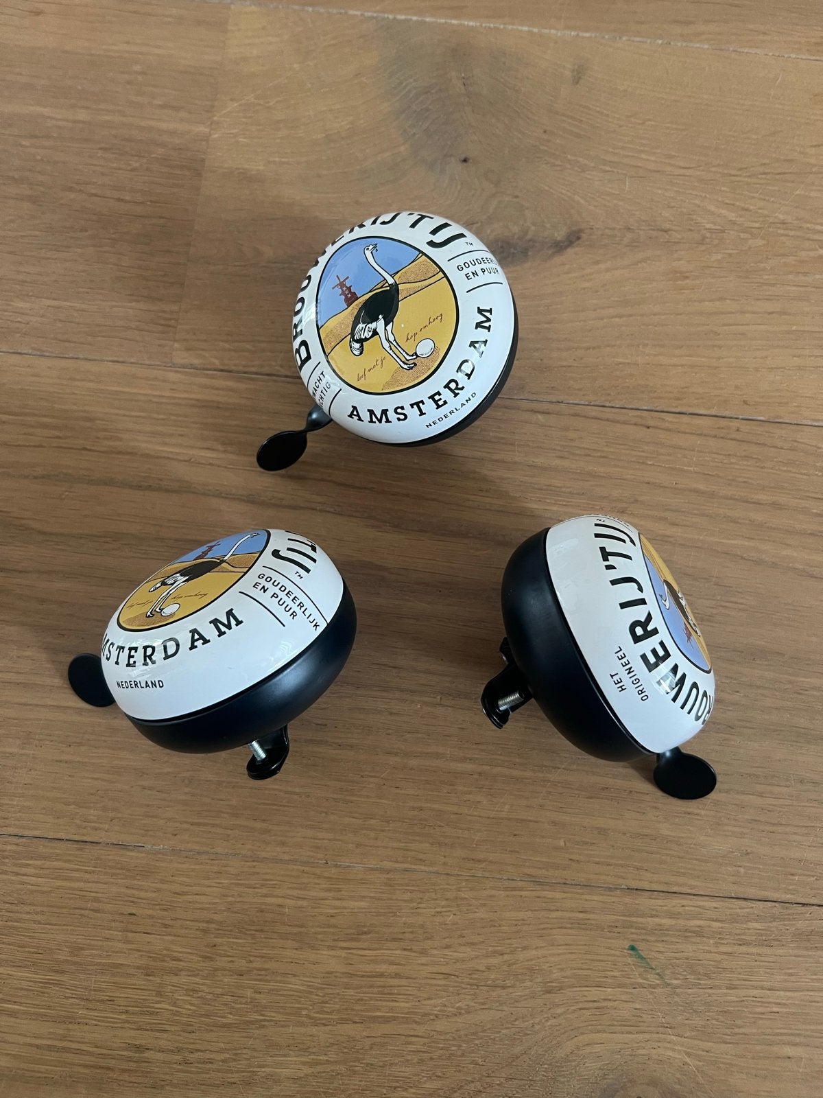 3x Grote robuste fiestbellen van Brouwerij ‘t IJ, Ophalen, Gebruikt