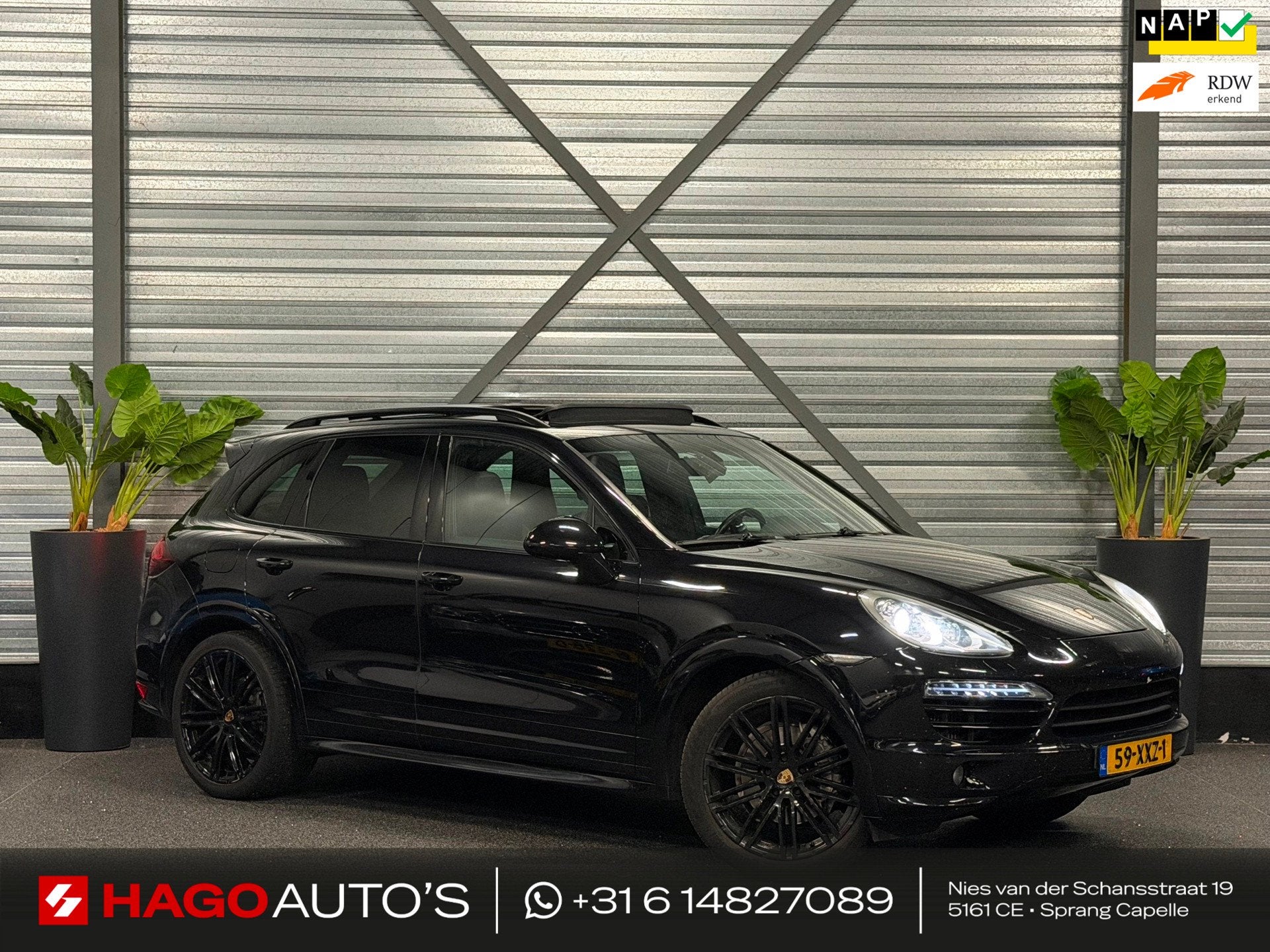 Porsche Cayenne 3.0 D BI-XENON/LEDER/LED/NAVI/PANO/LUCHTVERI, Automaat, Gebruikt, Zwart, Zwart