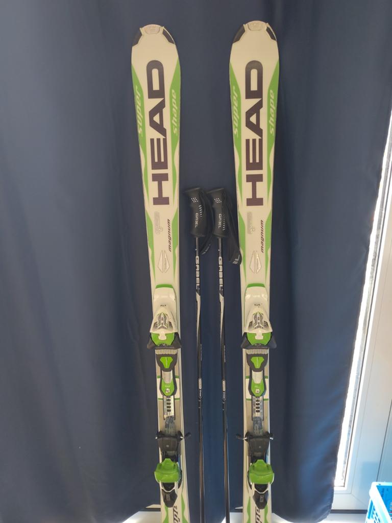 Ski's Head super shape 163cm, Ophalen, 160 tot 180 cm, Gebruikt, Head