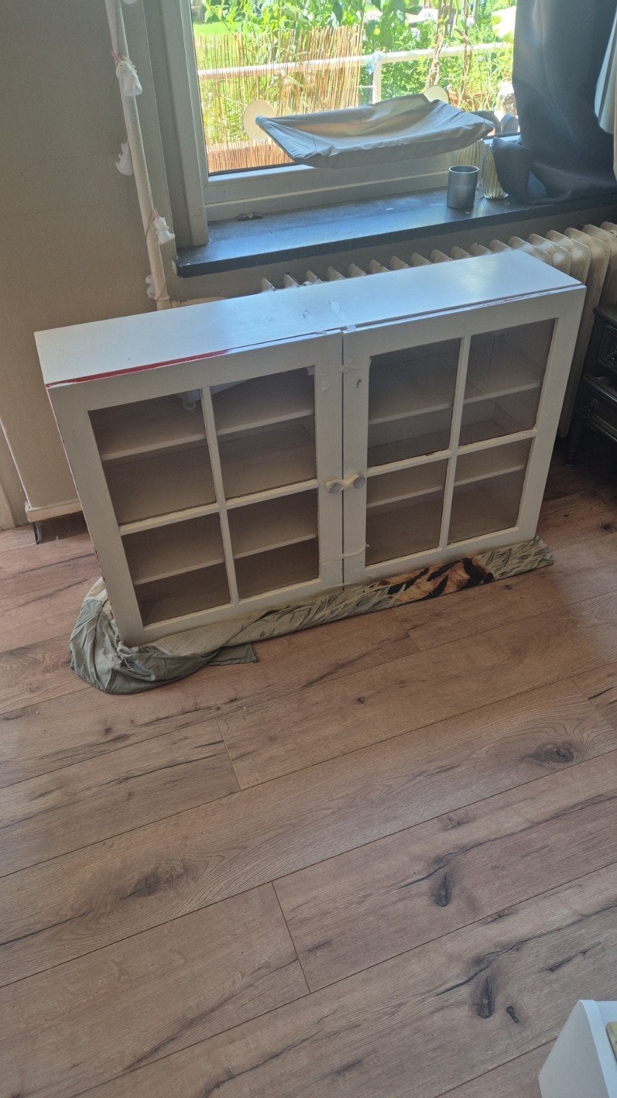 (Keuken) kastje met glazen deurtjes, Huis en Inrichting, Kasten | Dressoirs, Ophalen, 25 tot 50 cm, 50 tot 100 cm, Met deur(en)