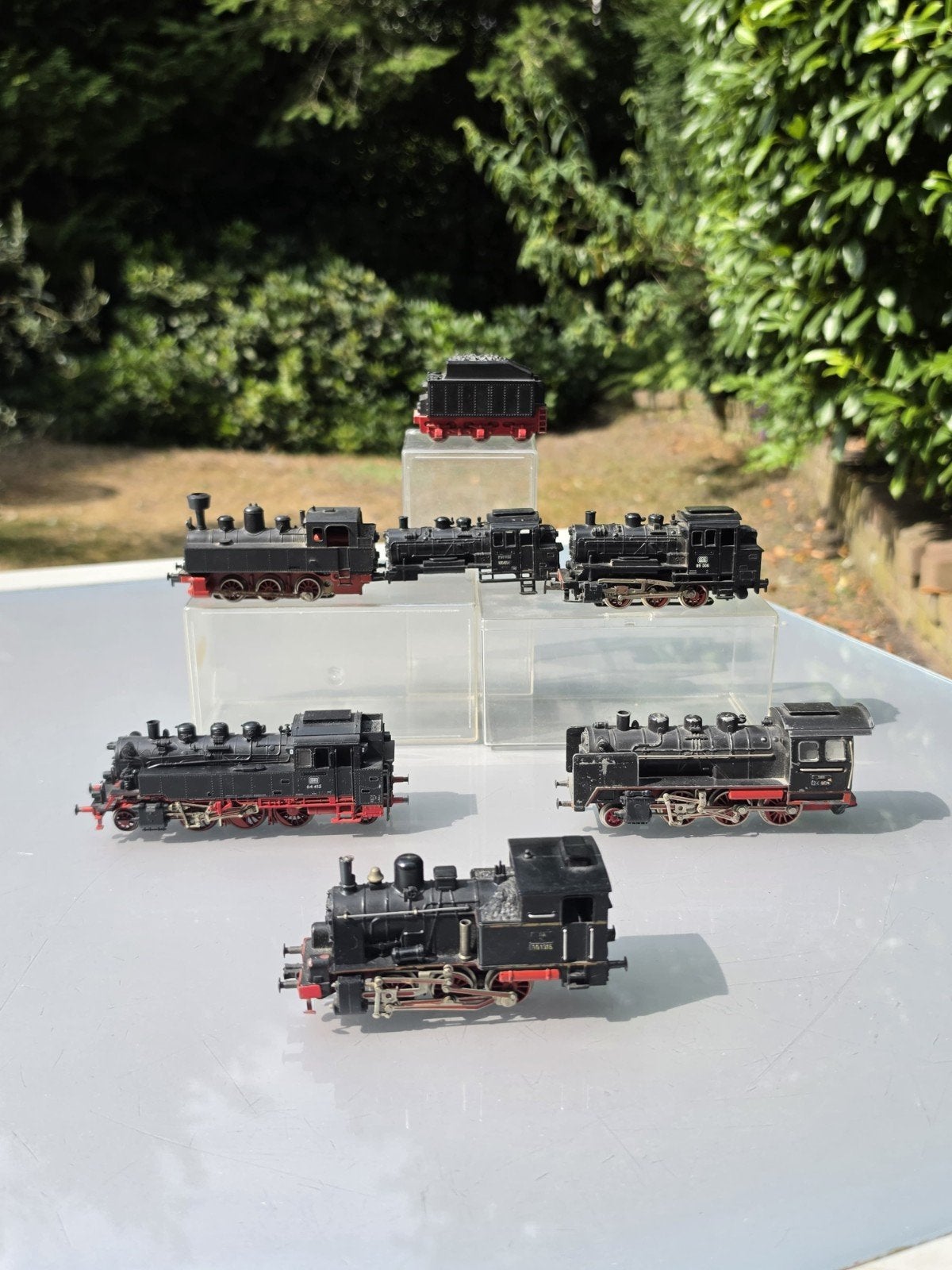 5x H0 Fleischmann Marklin locomotief stoomlocomotief DB, Hobby en Vrije tijd, Modeltreinen | H0, Wisselstroom, Gebruikt, Locomotief