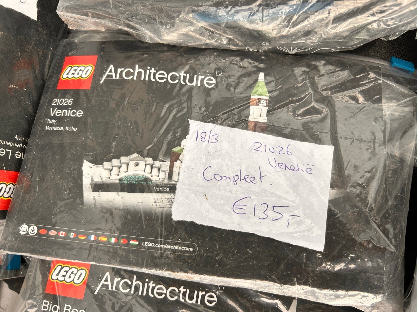 LEGO Architecture 21026 Venetië - Compleet en gewassen, Ophalen of Verzenden, Gebruikt, Overige merken