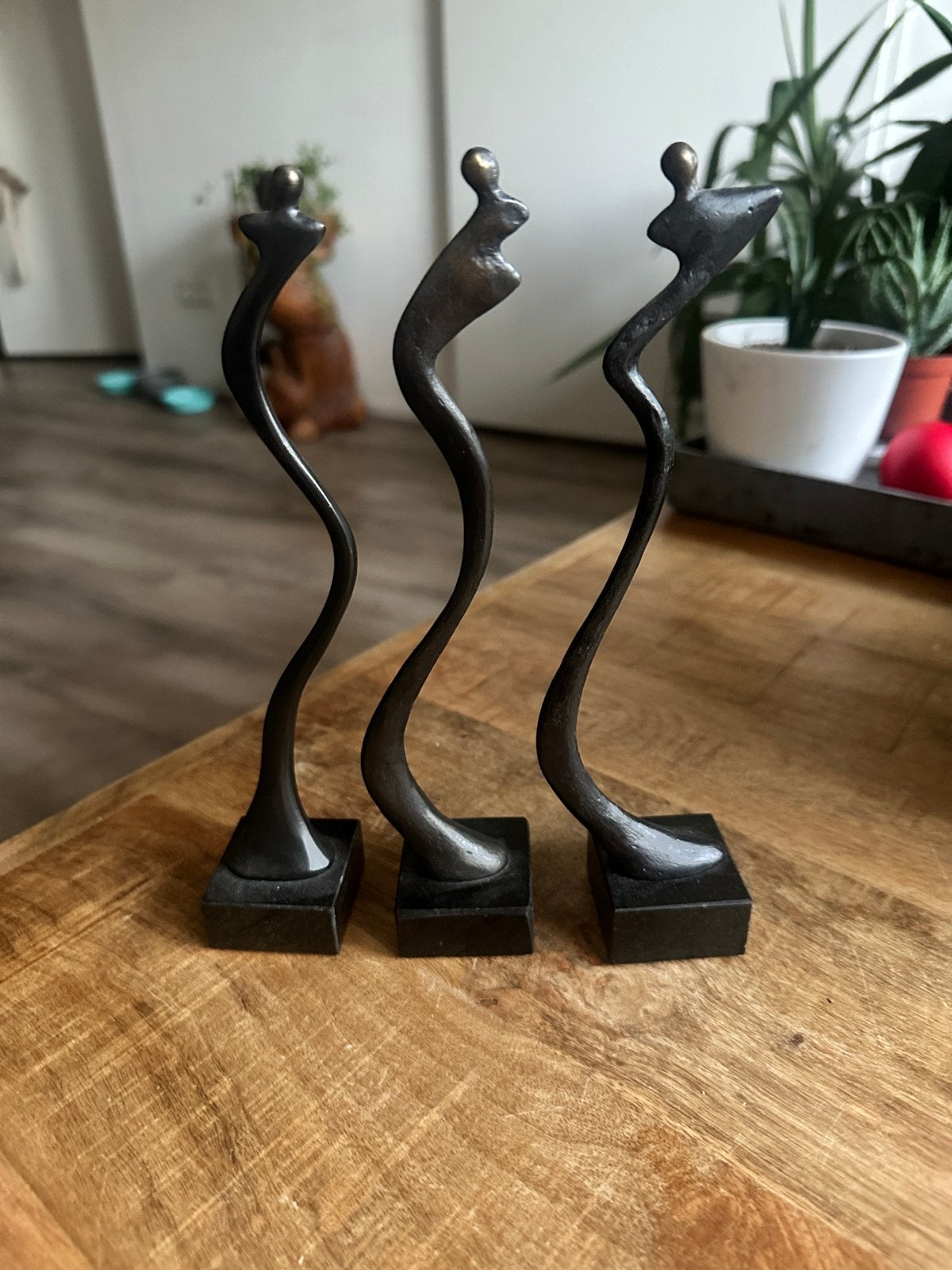 Set van 3 bronzen sculpturen 'Sanquin Bloedbank', Ophalen of Verzenden, Brons, Beeld, Abstract