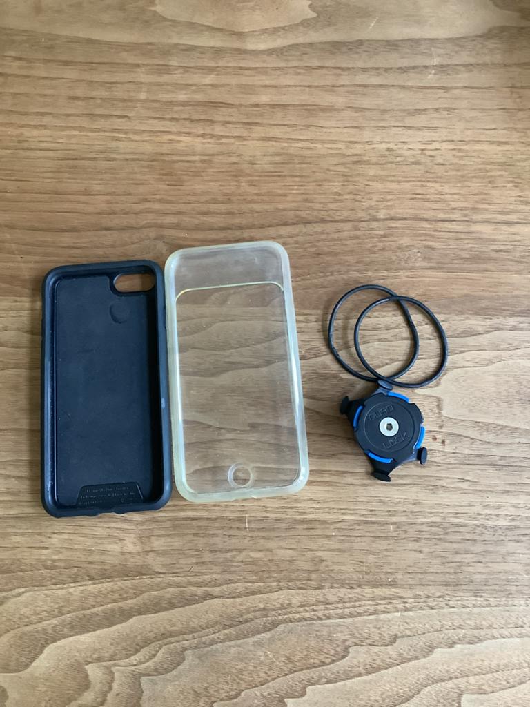 Quad lock houder en telefoonhoes iPhone, Ophalen, Gebruikt