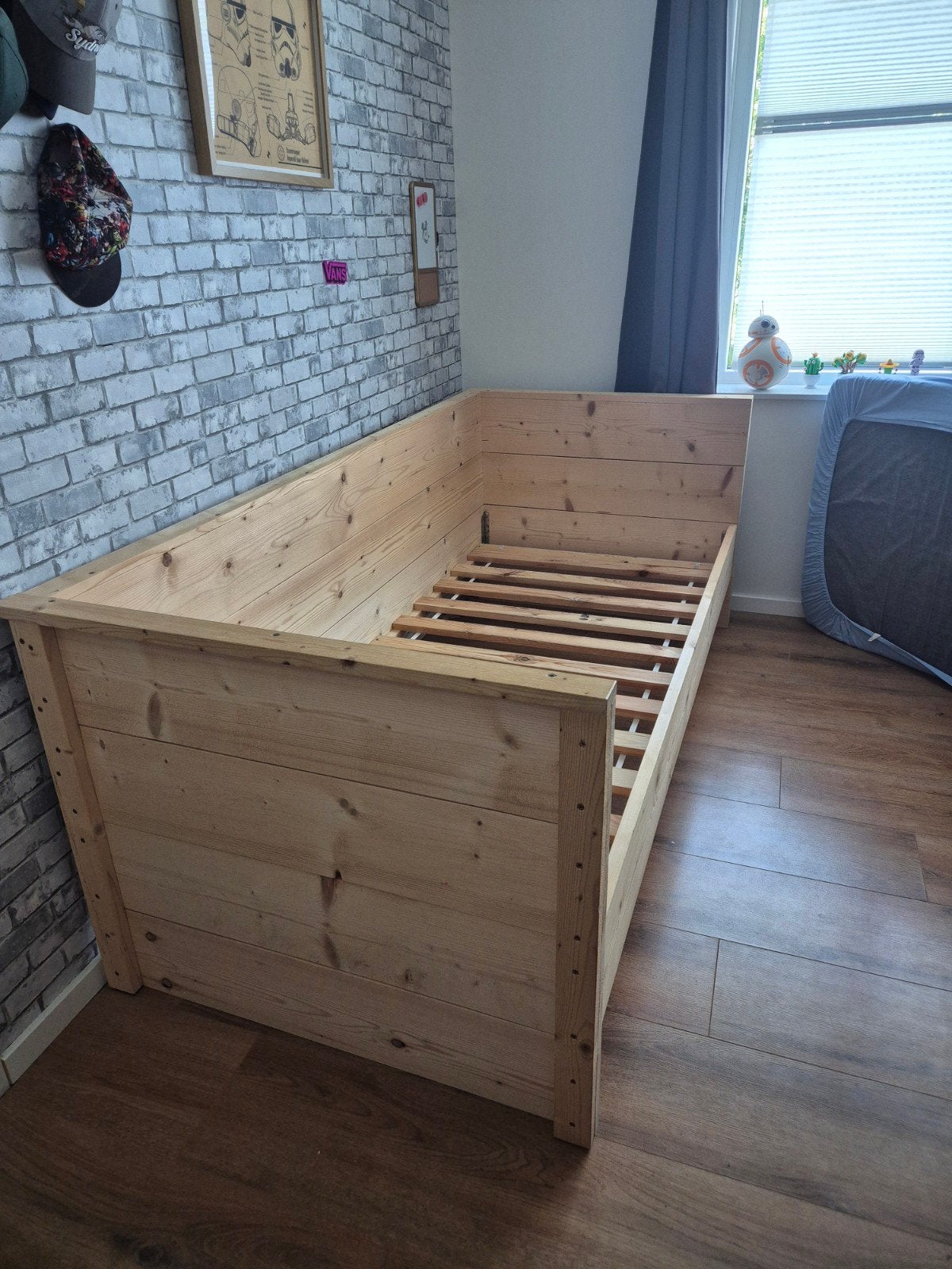 Eenpersoonsbed, Ophalen, Gebruikt, 90 cm, Eenpersoons