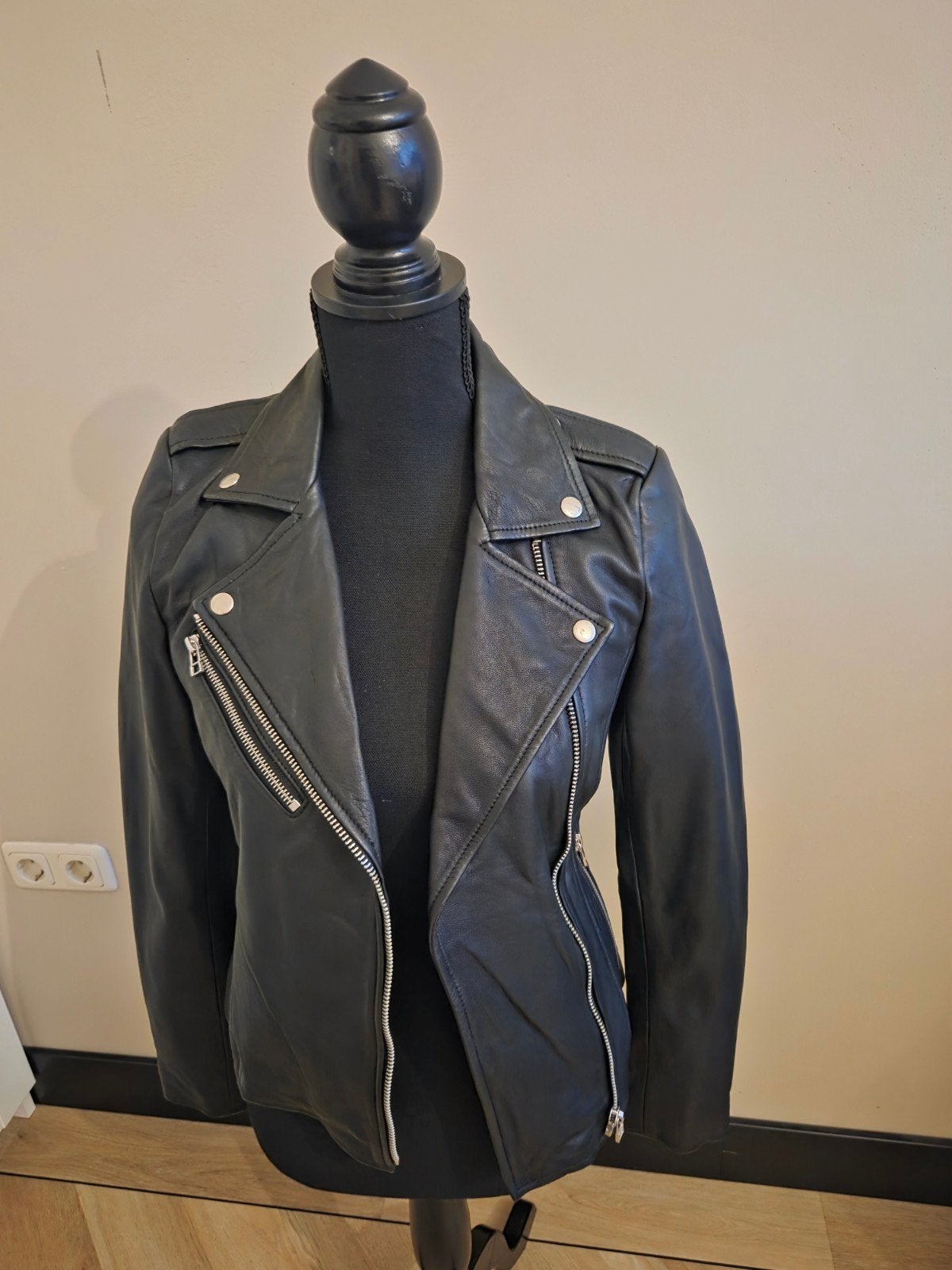 Goosecraft leren bikerjack nieuw, Goosecraft, Zwart, Nieuw, Ophalen of Verzenden