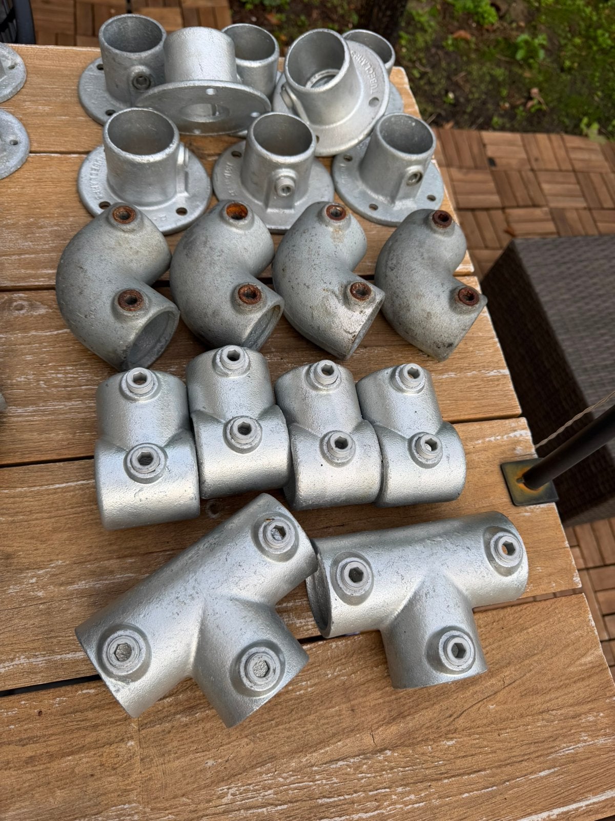 STEIGERBUIS KOPPELINGEN 48,3 mm va €2,50 pst, Overige materialen, Overige typen, Ophalen of Verzenden, Zo goed als nieuw