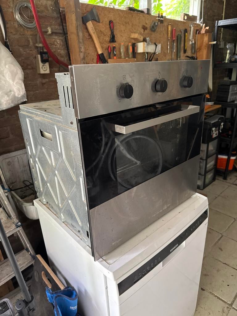 Inbouw oven met rooster en twee bakplaten, Ophalen, Gebruikt, Inbouw, Oven