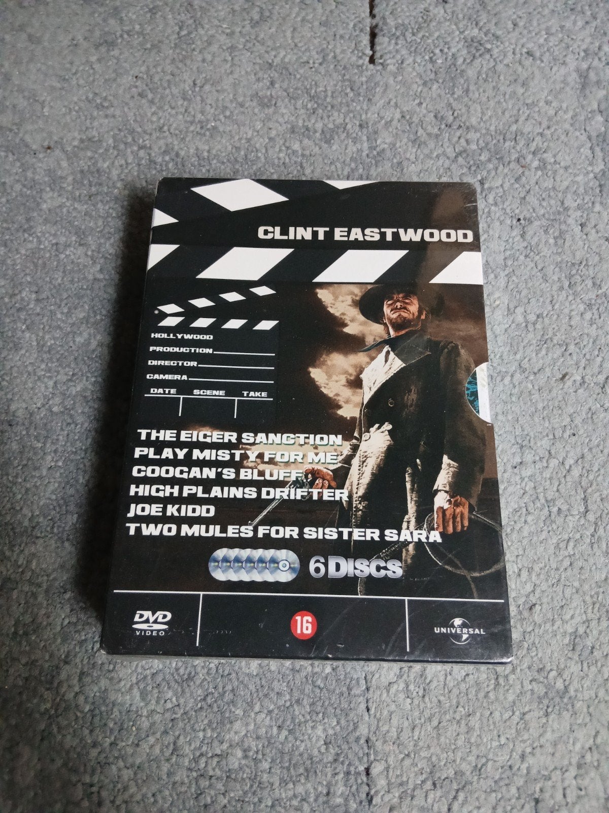 Clint Eastwood Collectie - 6 Films op DVD nieuw in seal, Engels, Vanaf 16 jaar, Nederlands, Overige genres
