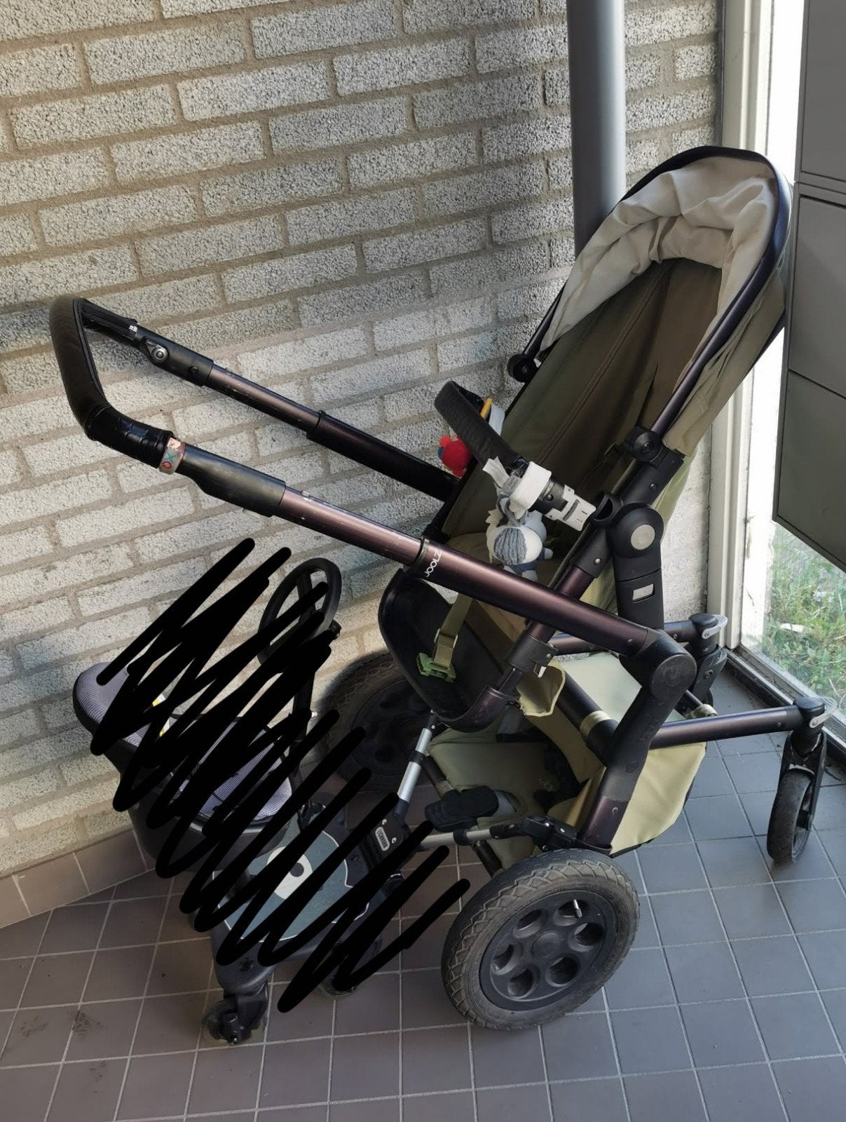 Joolz day kinderwagen 3 delig (legergroene limited edition), Ophalen, Gebruikt, Overige merken