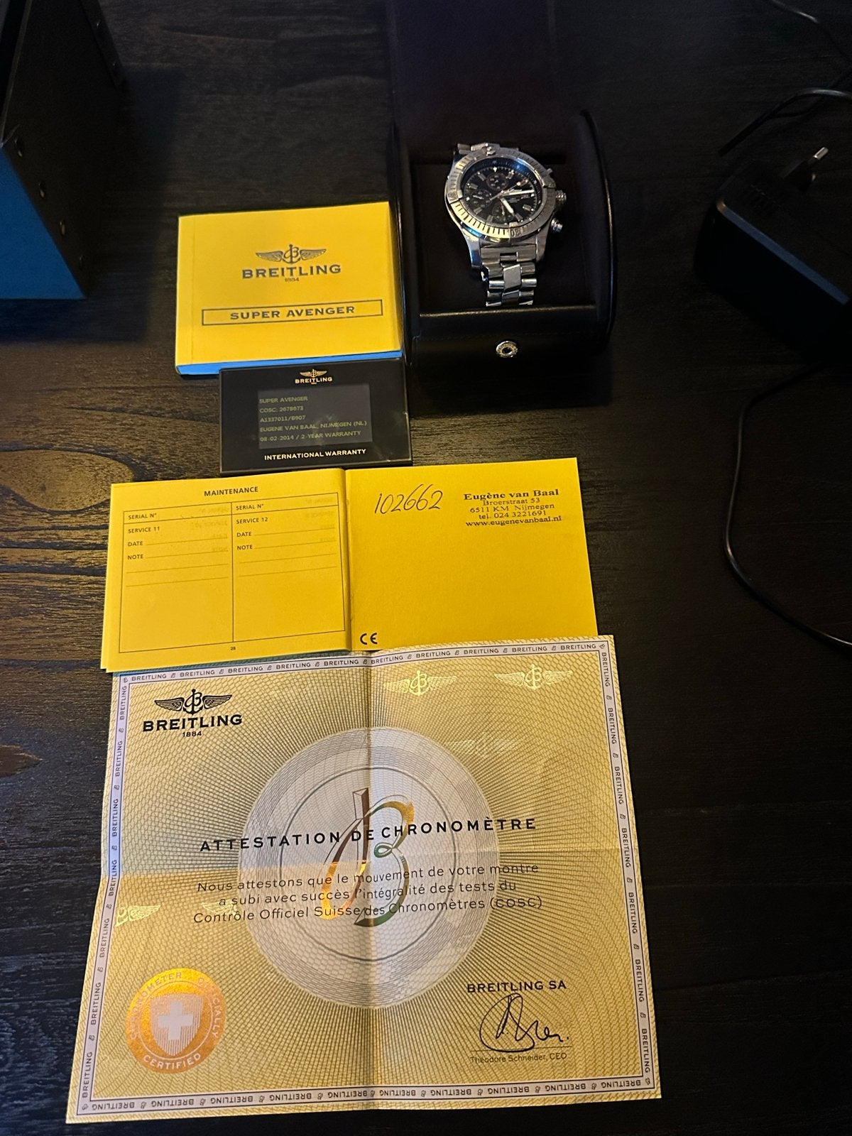 Breitling Super Avenger Chronograaf Horloge, Staal, Breitling, Polshorloge, Ophalen of Verzenden