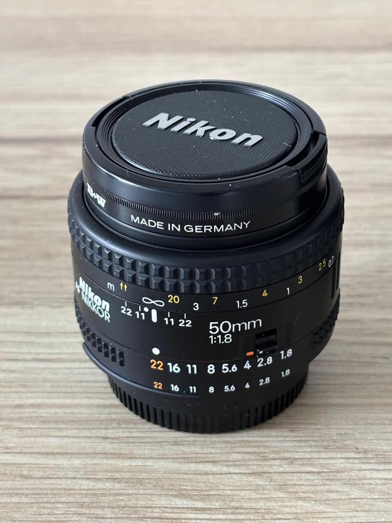 Nikon AF 50mm f1:1.8, Ophalen of Verzenden, Zo goed als nieuw, Standaardlens
