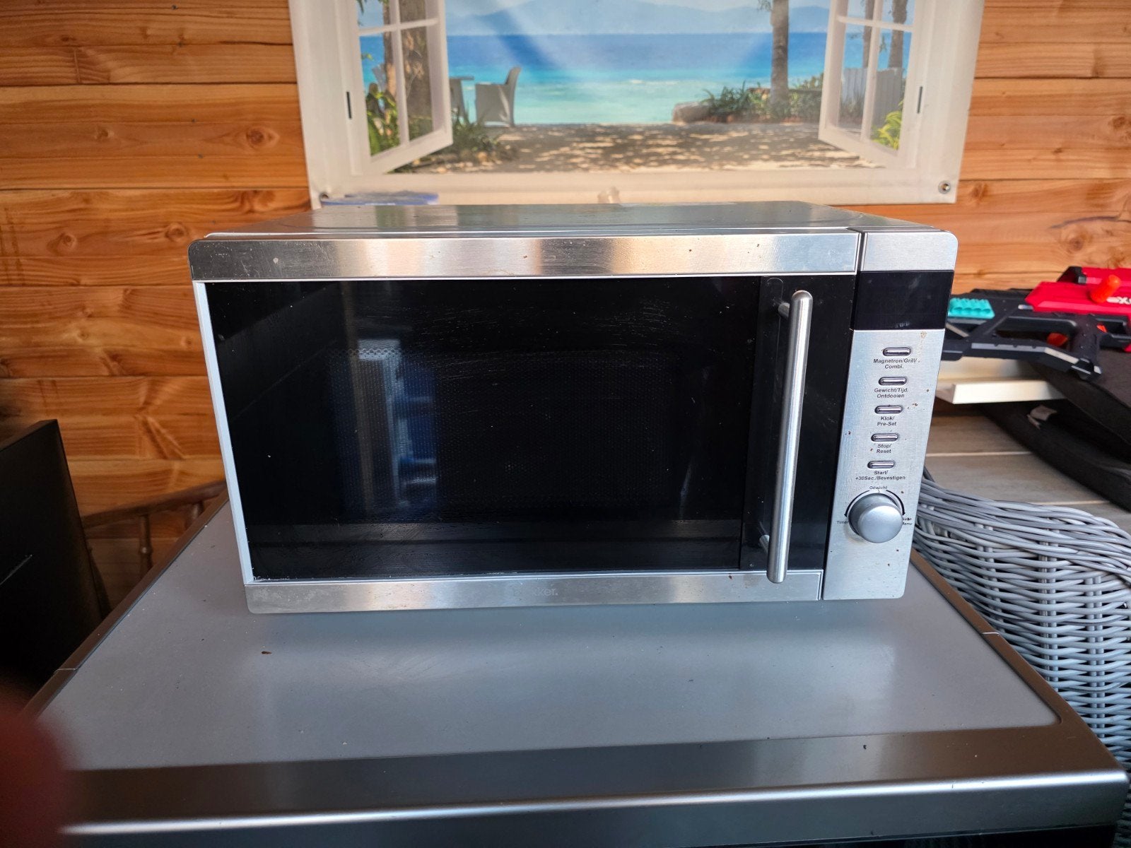 Blokker Magnetron BL-95002 met Grillfunctie, Ophalen, Gebruikt, Minder dan 45 cm, Grill