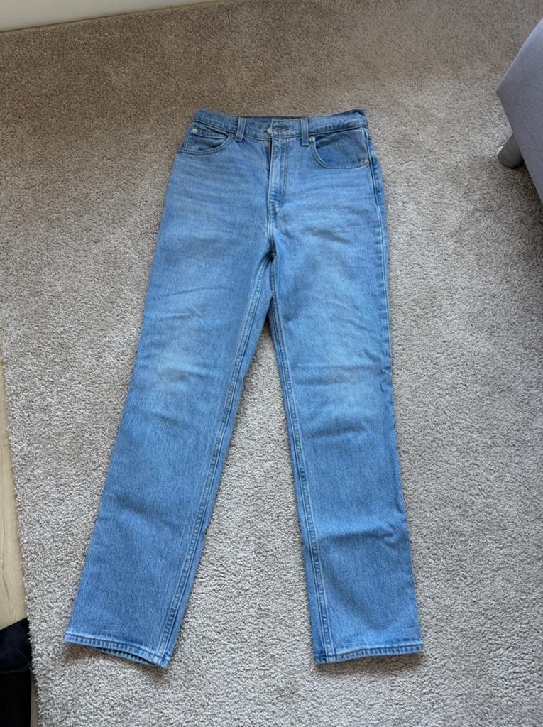 Levi’s 70’s High slim straight maat 26-s, Ophalen of Verzenden, Zo goed als nieuw, Blauw, W32 (confectie 46) of kleiner