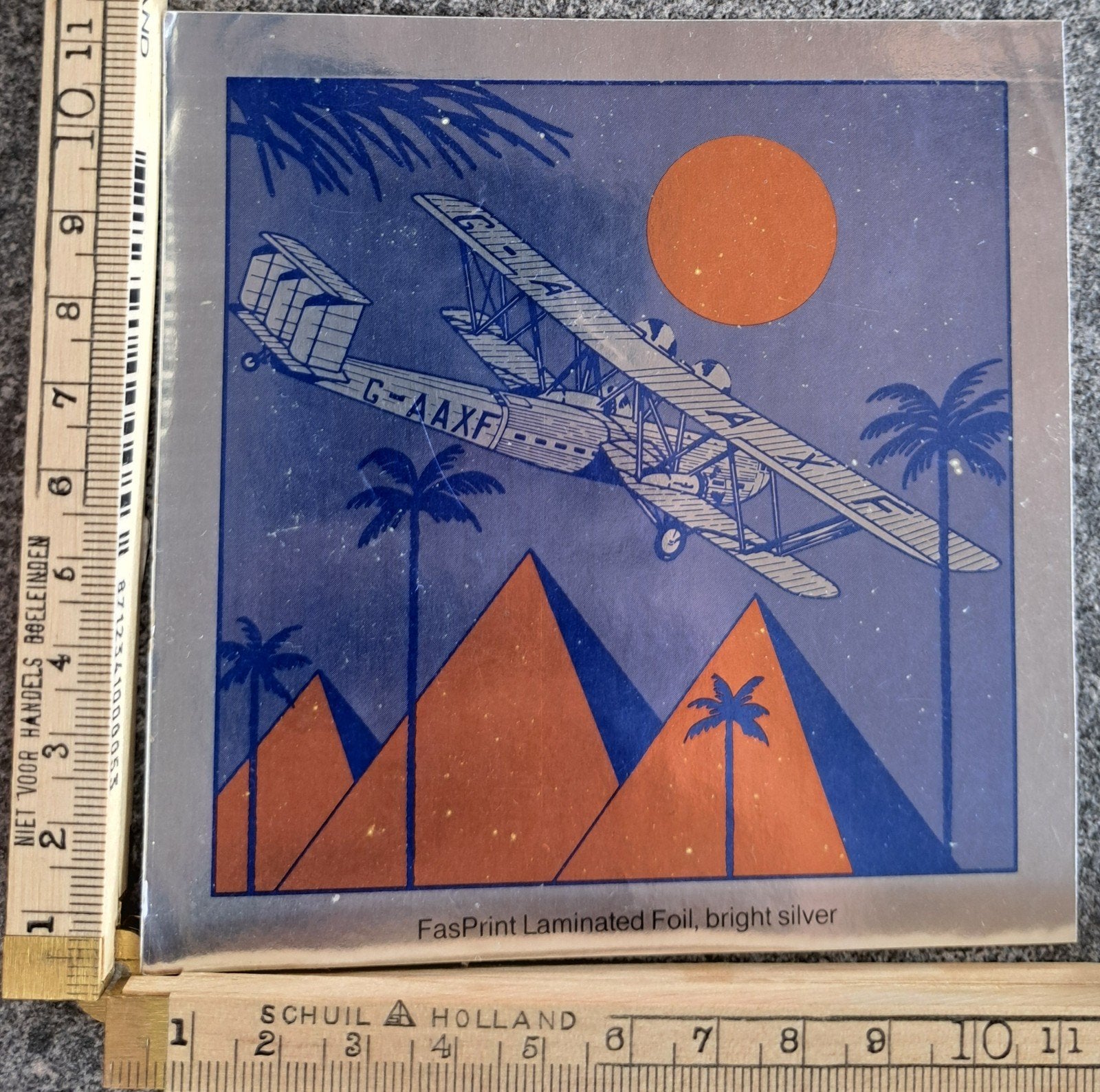 Vintage sticker Handley Page H.P.42 vliegtuigImperial Airway, Ophalen of Verzenden, Zo goed als nieuw