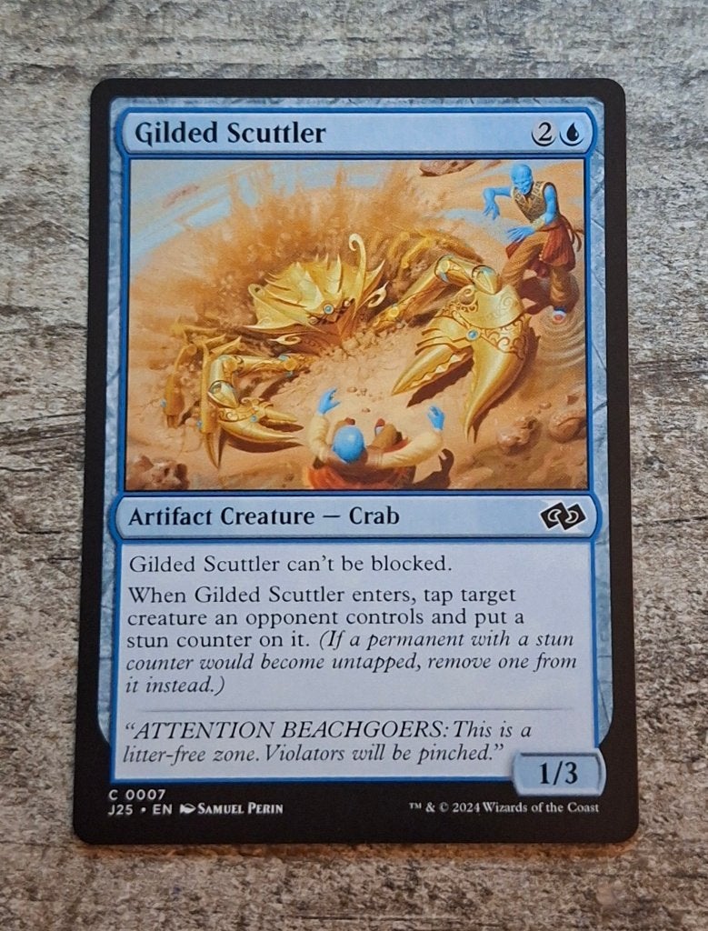 Gilded Scuttler - Magic the Gathering, Verzenden, Zo goed als nieuw, Losse kaart