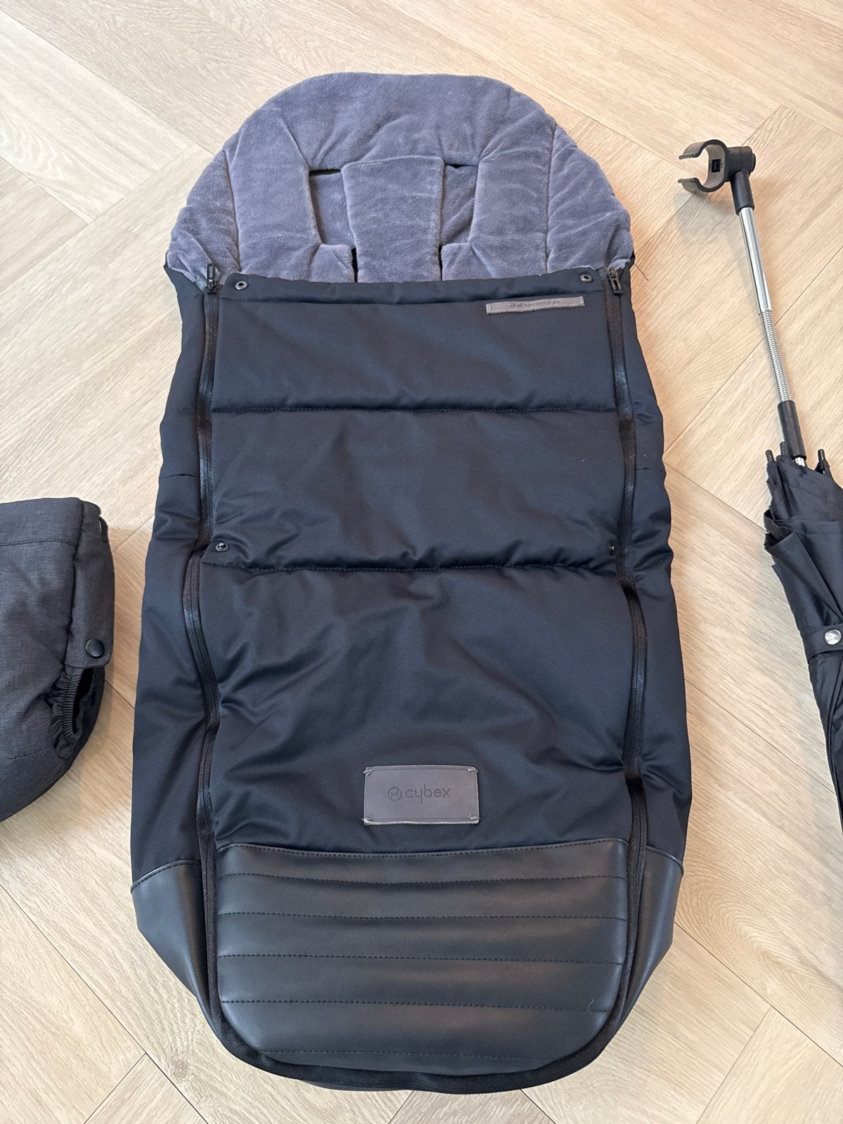 Cybex voetenzak met paraplu voor kinderwagen, Kinderen en Baby's, Ophalen of Verzenden, Zo goed als nieuw, Kinderwagen, Overige merken