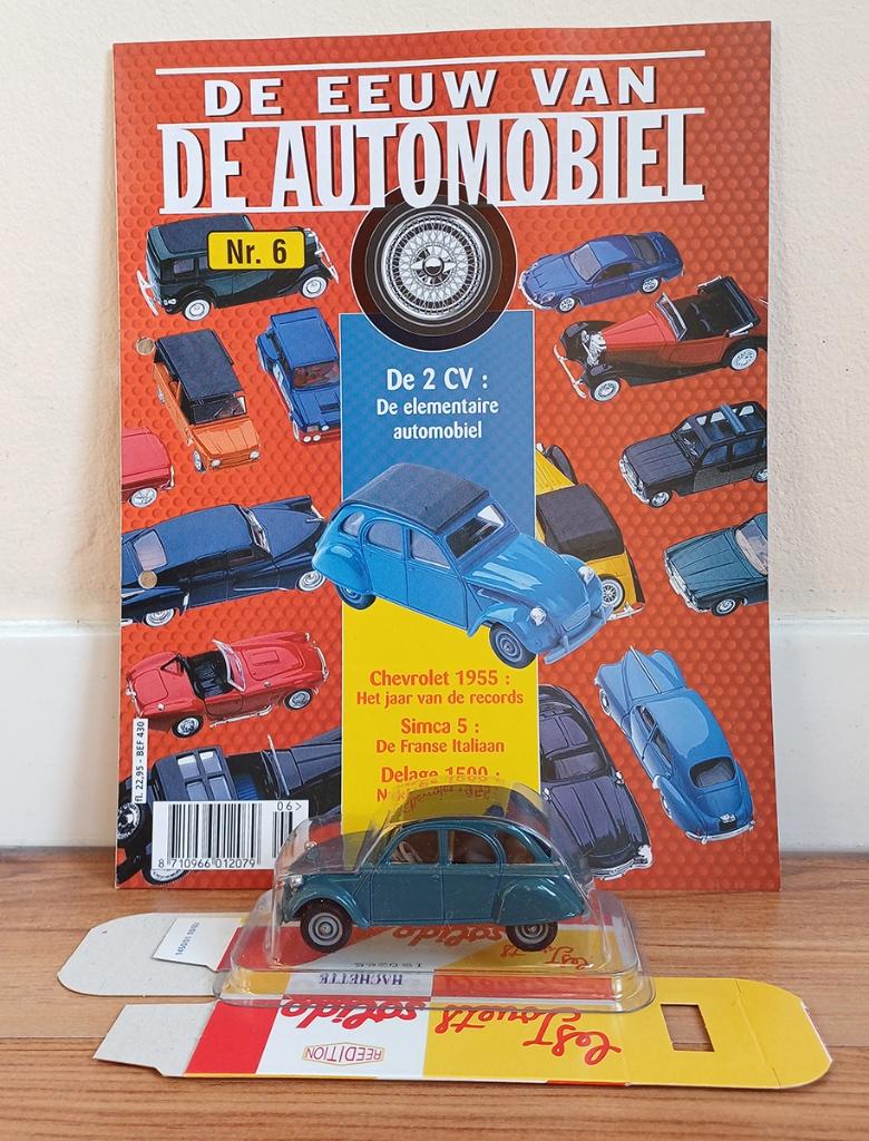 2CV - Solido - in originele verpakking met doos+tijdschrift, Ophalen of Verzenden, Zo goed als nieuw, Auto, Overige merken
