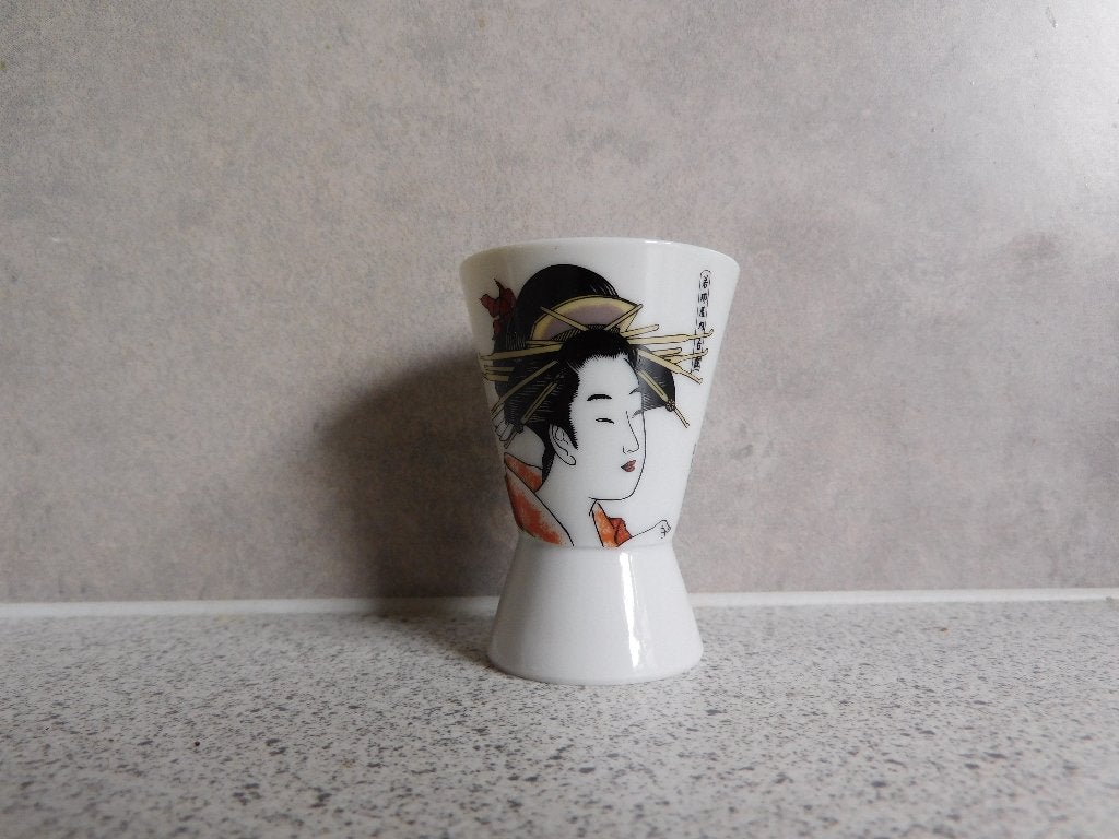 Sake Kopje Geisha in Kimono - 50 ml, Ophalen of Verzenden