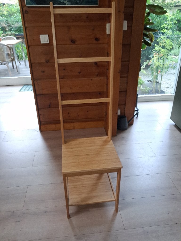 Ikea kleding stoel van bamboo, Ophalen, Bruin, Zo goed als nieuw, Eén